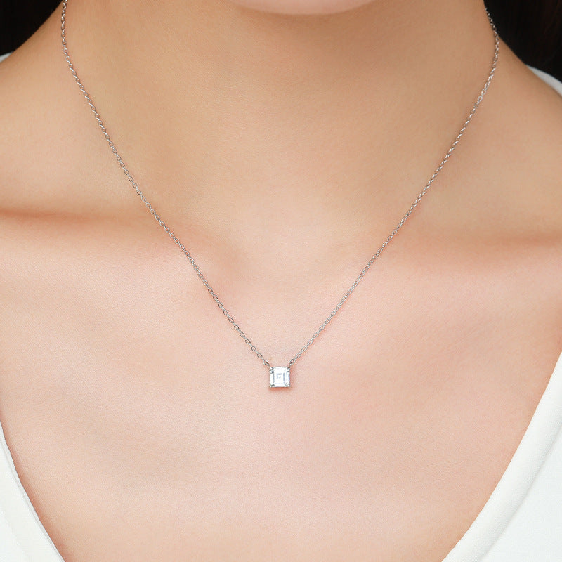 Everyday Genie Sterling Silver Zircon Necklace