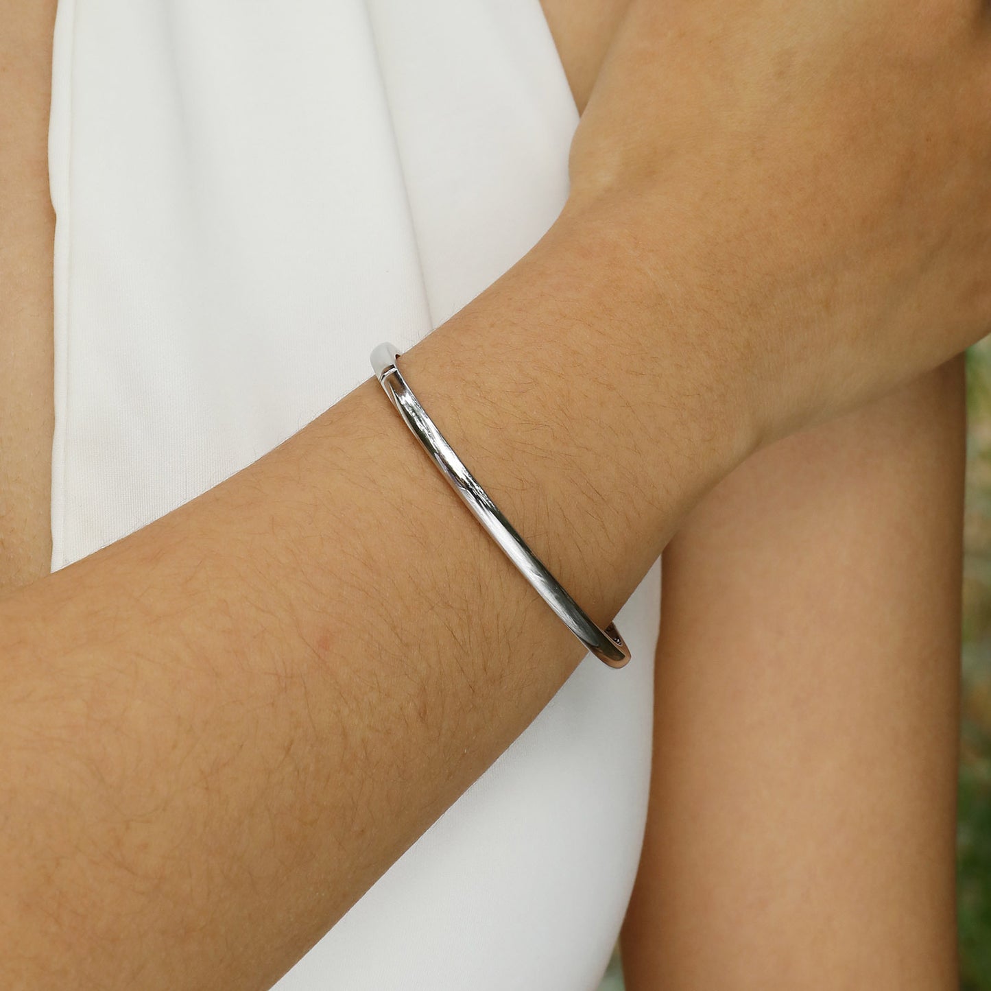 Stainless Steel Bare Body Open Bracelet Women's Jewelry Wholesale