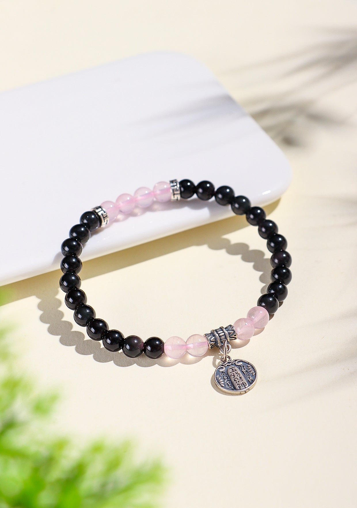 Planderful Fortune's Favor Bracelet – Premium Obsidian and Crystal Design