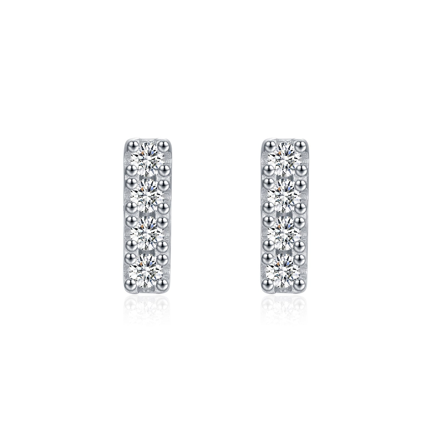 Planderful Moissanite Sparkling Earrings – Exquisite Light Luxury Design