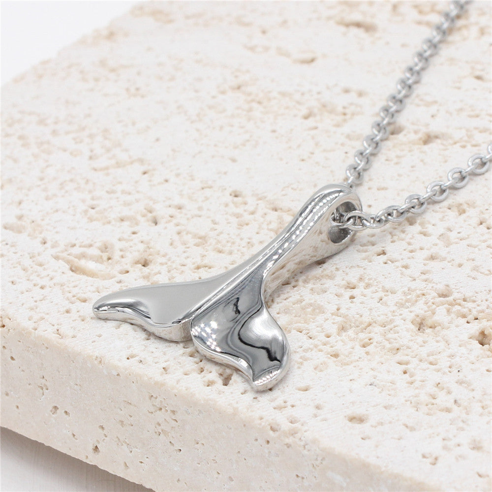 Whale Tail Titanium Steel Pendant For Men Unisex Protection Statement Jewelry By Planderful