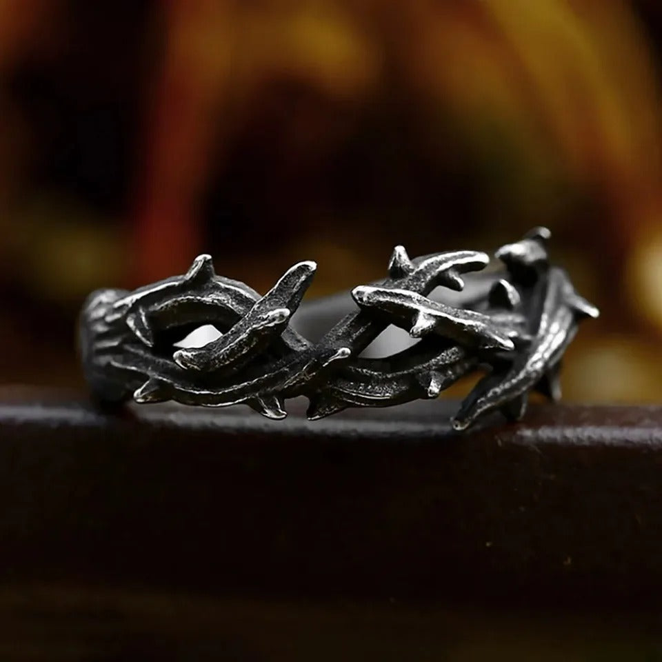 Punk Retro Stainless Steel Men's Ring