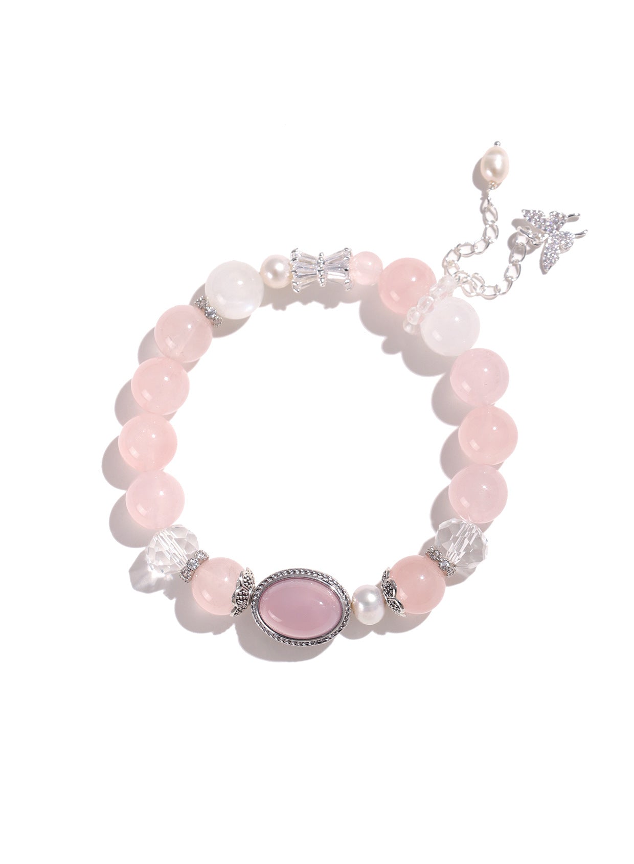 Planderful Fortune's Favor Bracelet – Elegant Freshwater Pearl and Crystal Design