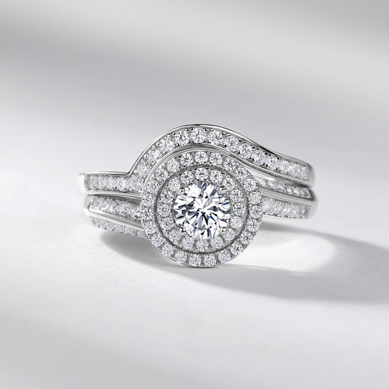 Planderful Twist Moissanite Sterling Silver Ring – 4.5 × 4.5 mm, 0.3 ct