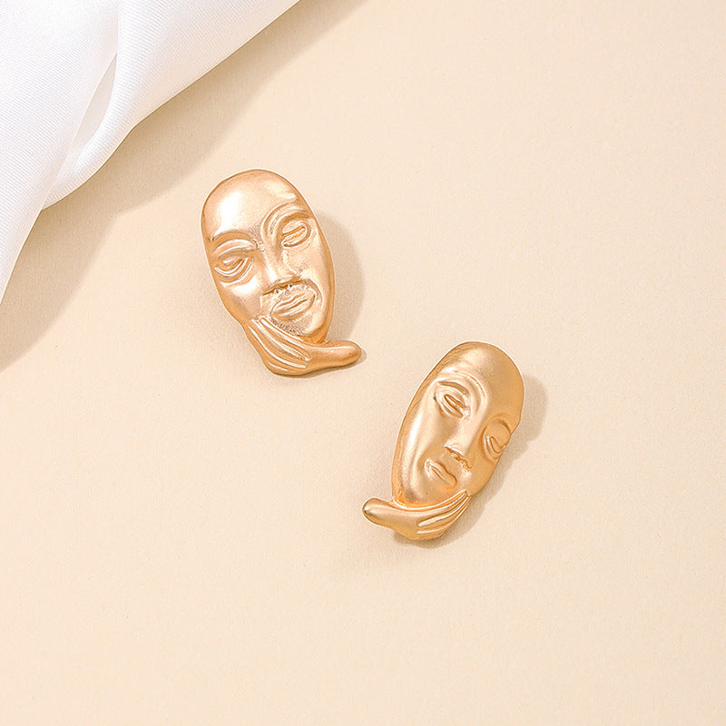 Cross-Border Creative Vienna Verve Face Earrings for Women