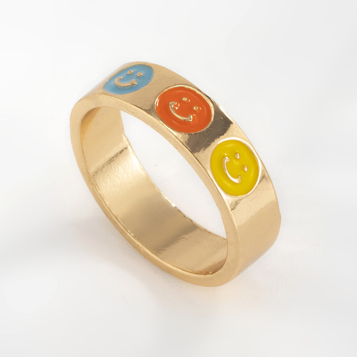 Trendy Heart & Smiley Face Ring - Vienna Verve Collection