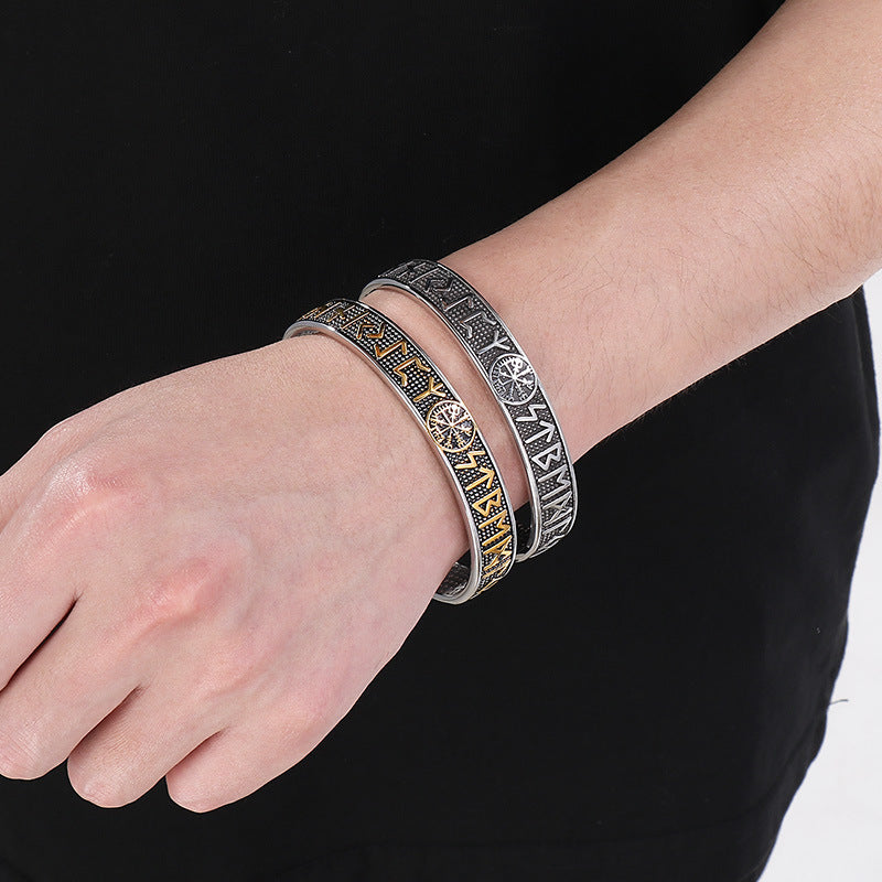 Planderful Personalized Viking Compass Bracelet For Men
