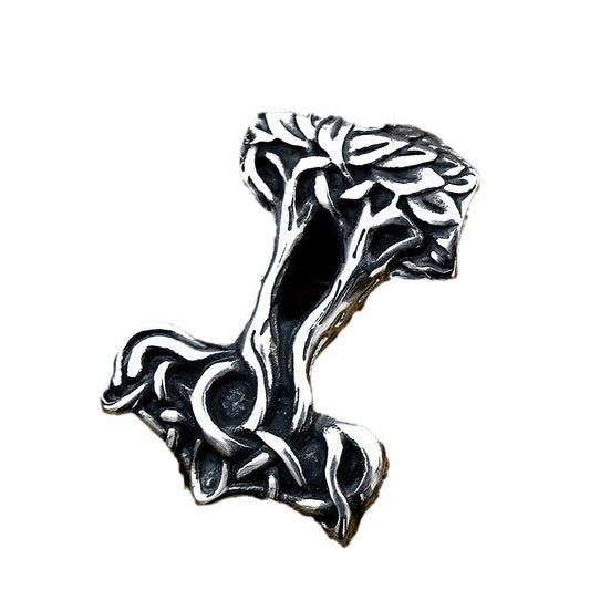 Nordic Viking Life Tree Titanium Steel Pendant for Men - Retro European and American Stainless Steel Wholesale