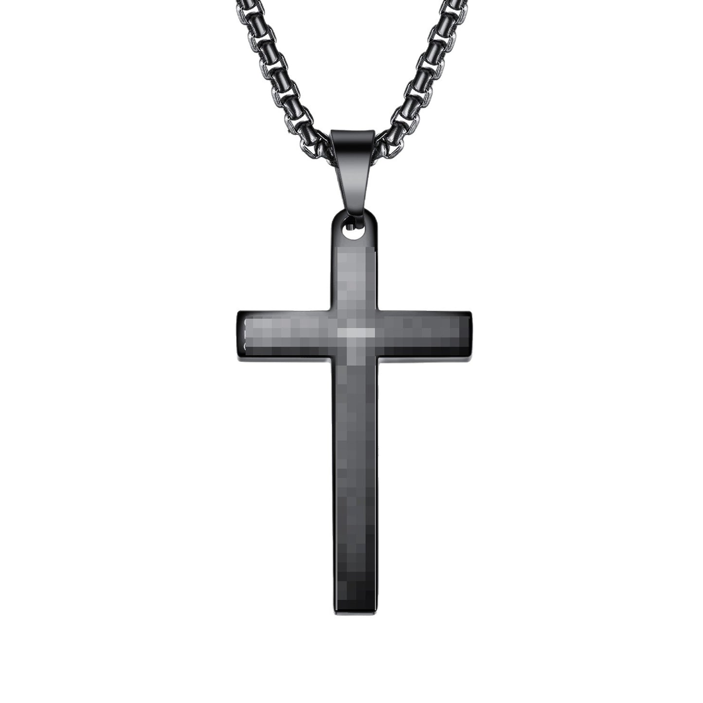 1. Planderful Stainless Steel Cross Necklace Unisex Hip Hop Jewelry Pendant Gift for Him or Her