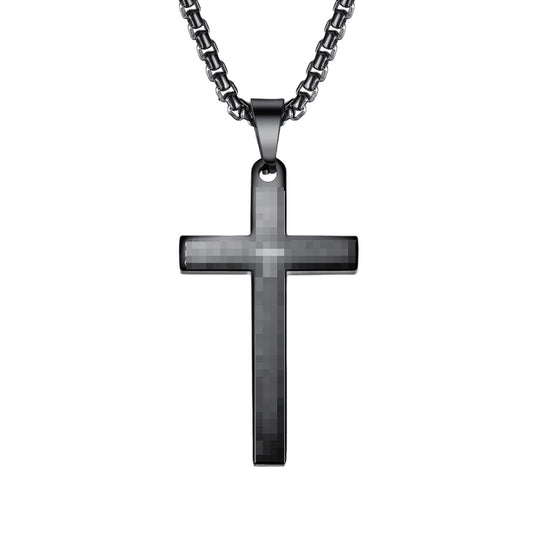 1. Planderful Stainless Steel Cross Necklace Unisex Hip Hop Jewelry Pendant Gift for Him or Her