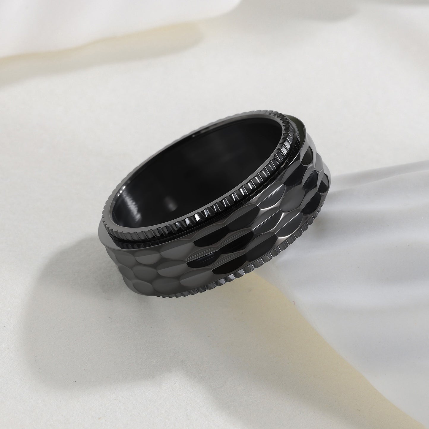 Planderful Titanium Steel Ring For Men Punk Style Collection