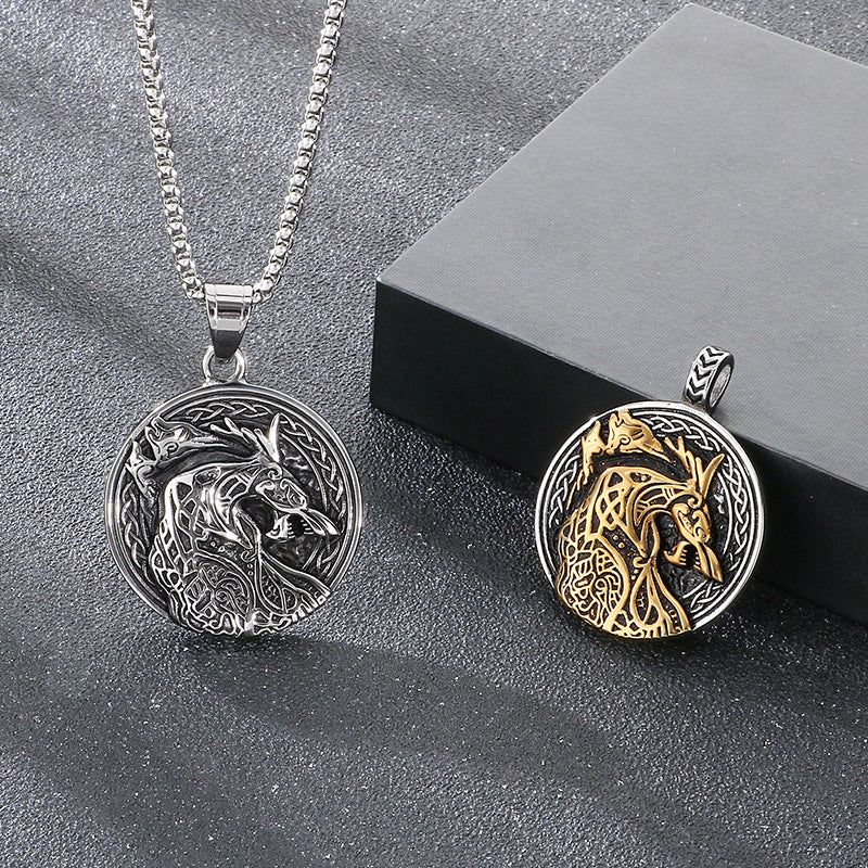 Planderful Celtic Knot Pendant Bold For Men Stainless Steel