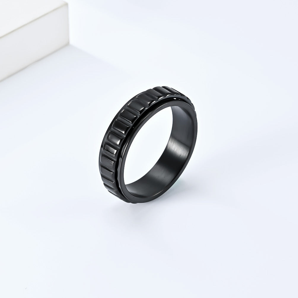 Rotatable Stainless Steel Ring By Planderful Collection Everyday Genie For Unisex Style And Protective Statement