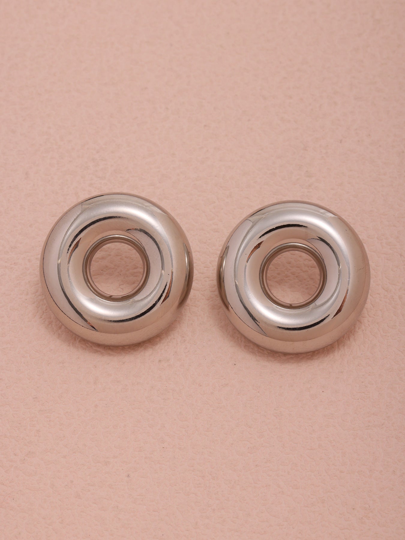 Planderful 18K Gold Plated Circle Hollow Earrings For Women