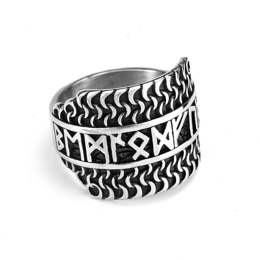 European and American Retro Jewelry Stainless Steel Ring Men
