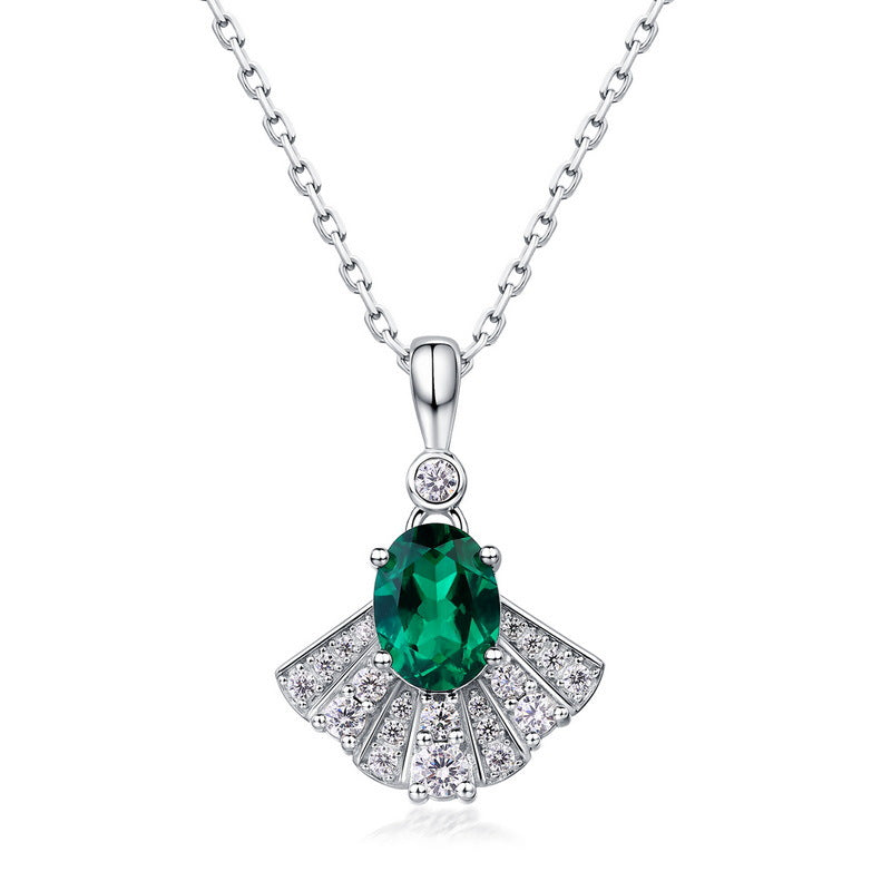 S925 Sterling Silver Lab-Grown Emerald Signature Jewelry Collection