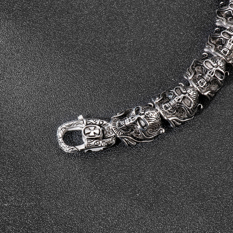 Punk Style – Old Skull Men's Titanium Steel Bracelet
