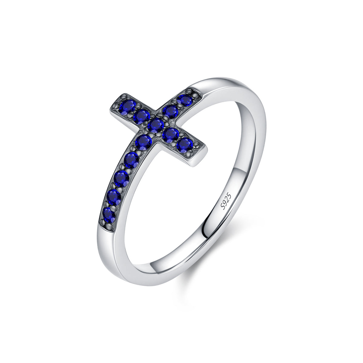 925 Sterling Silver Cross Ring