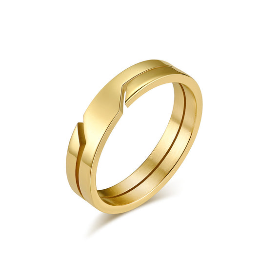 Planderful Everyday Genie Personalized Unisex Stainless Steel Ring Smooth Minimalist Band Sizes 7 To 12