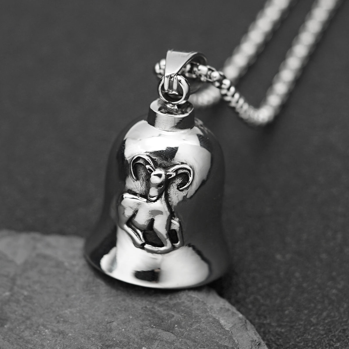 Punk Stainless Steel Pendant Necklace