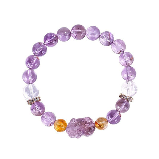 Planderful Fortune's Favor Amethyst Bracelet – Elegant Women's Fashion Accessory