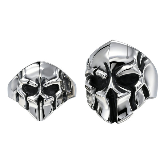 Spartan Helmet Titanium Steel Ring