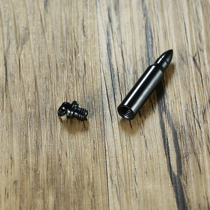 Stainless Steel Bullet Pendant Necklace Personalized Hip Hop Jewelry