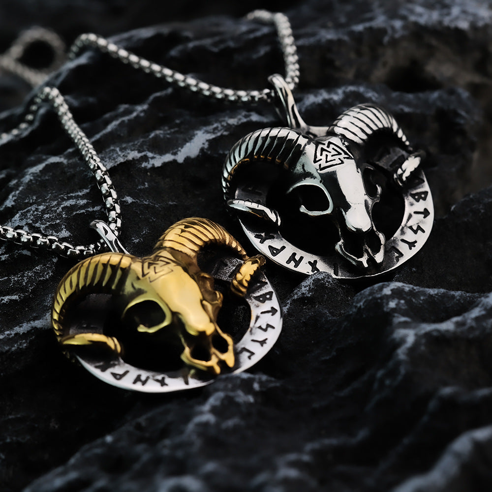 Nordic Vintage Viking Men's Pendant Stainless Steel Necklace