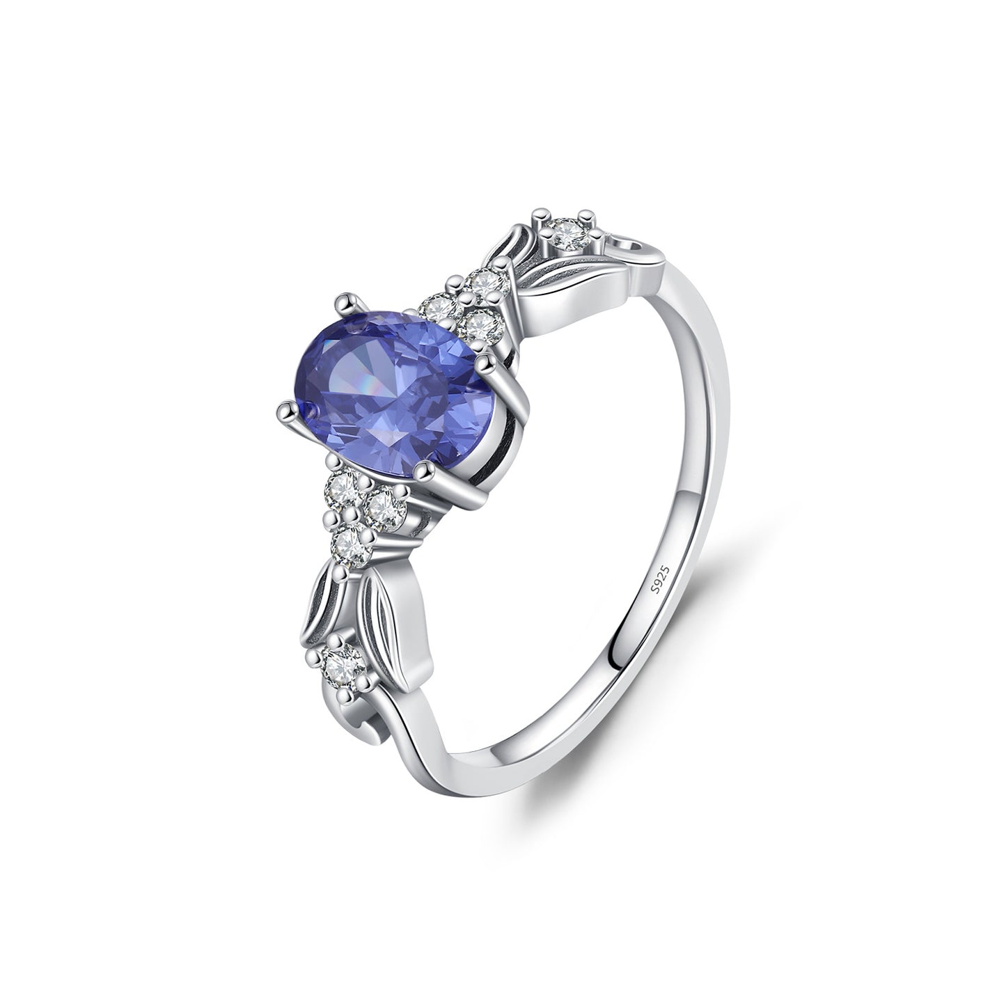 Planderful Gala Fireworks Ring – Elegant Tanzanian Blue Zircon Design