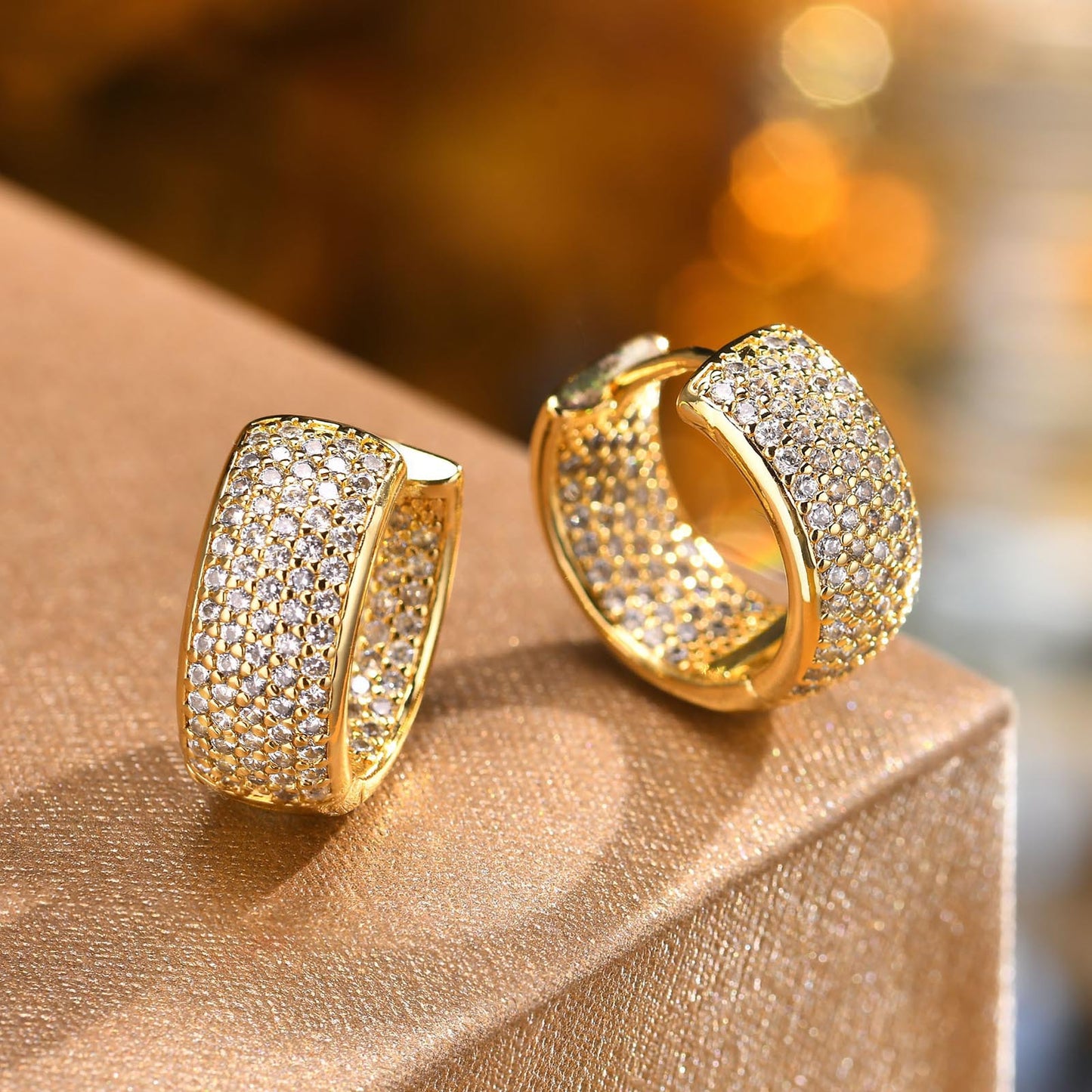 Earrings Gypsy Zircon C Gold Women's Fashion Accessories