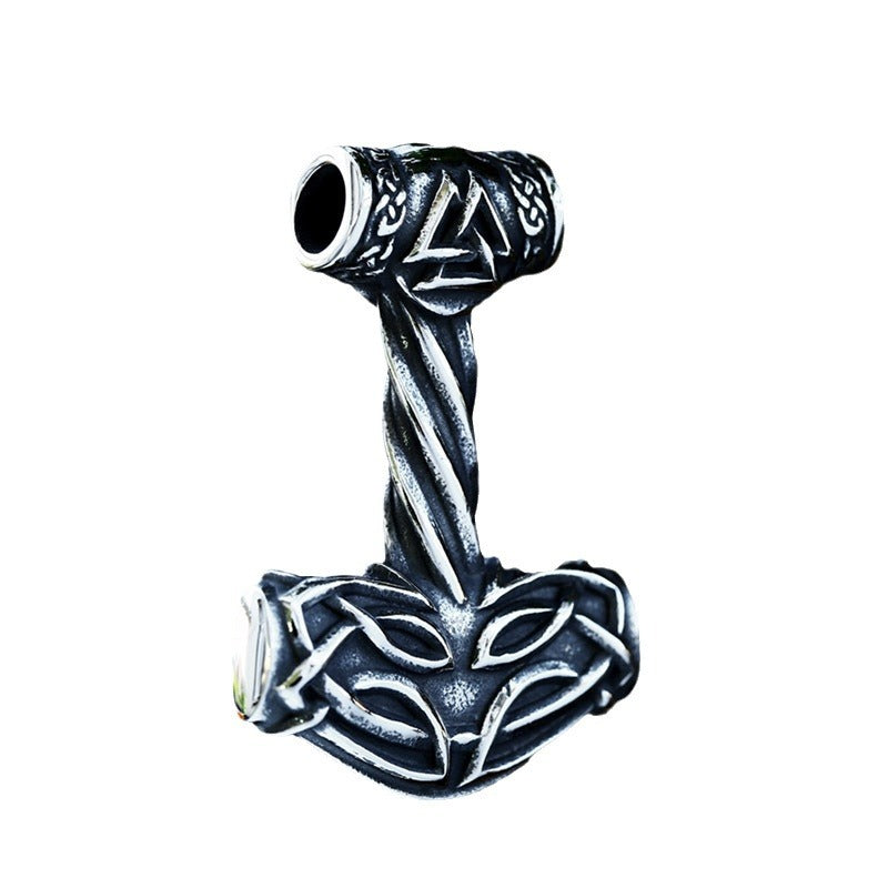 Retro Viking Triangle Titanium Steel Pendant - Thor's Hammer Men's Accessories in Wholesale