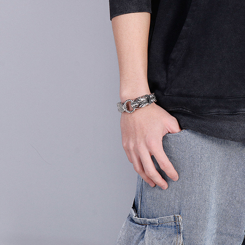 Keel Chain Men's Dragon Bracelet – Men's Dragon Head Bracelet