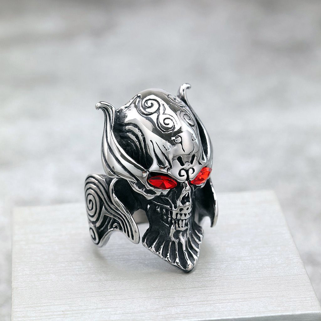 Punk Skull Stainless Steel Men's Ring