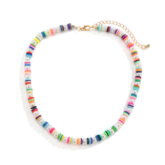 Planderful Vienna Verve Ethnic Style Beaded Necklace For Women Vintage Retro Statement Jewelry