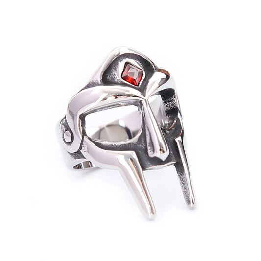 Gothic Viking Mask Stainless Steel Men's Ring