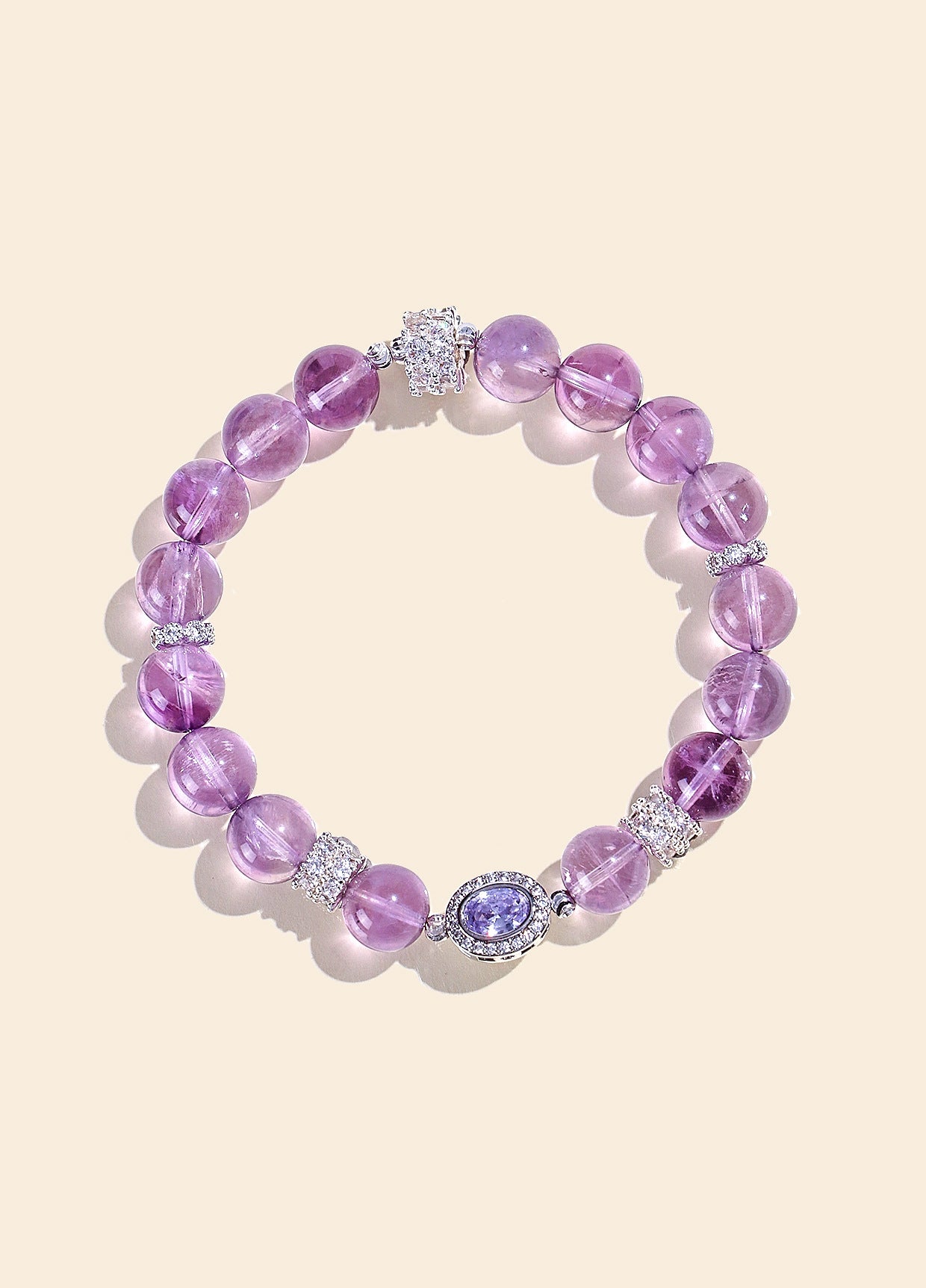 Planderful Fortune's Favor Bracelet – High-End Amethyst Beaded Design