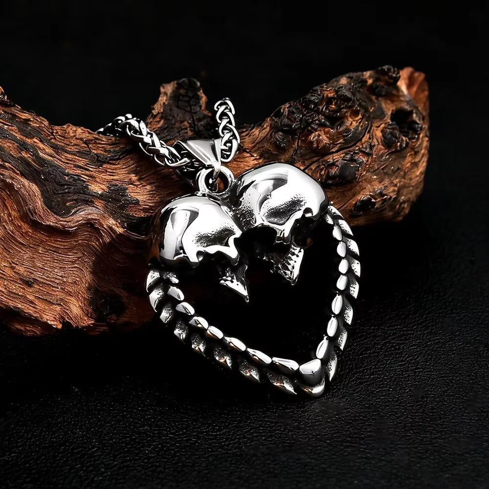 Vintage Skull Stainless Steel Men's Pendant Necklace