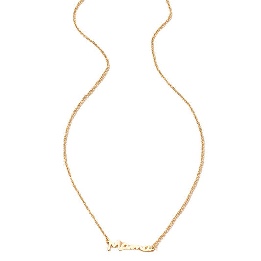 Mama Letter Pendant Clavicle Chain Necklace by Planderful - Vienna Verve Collection