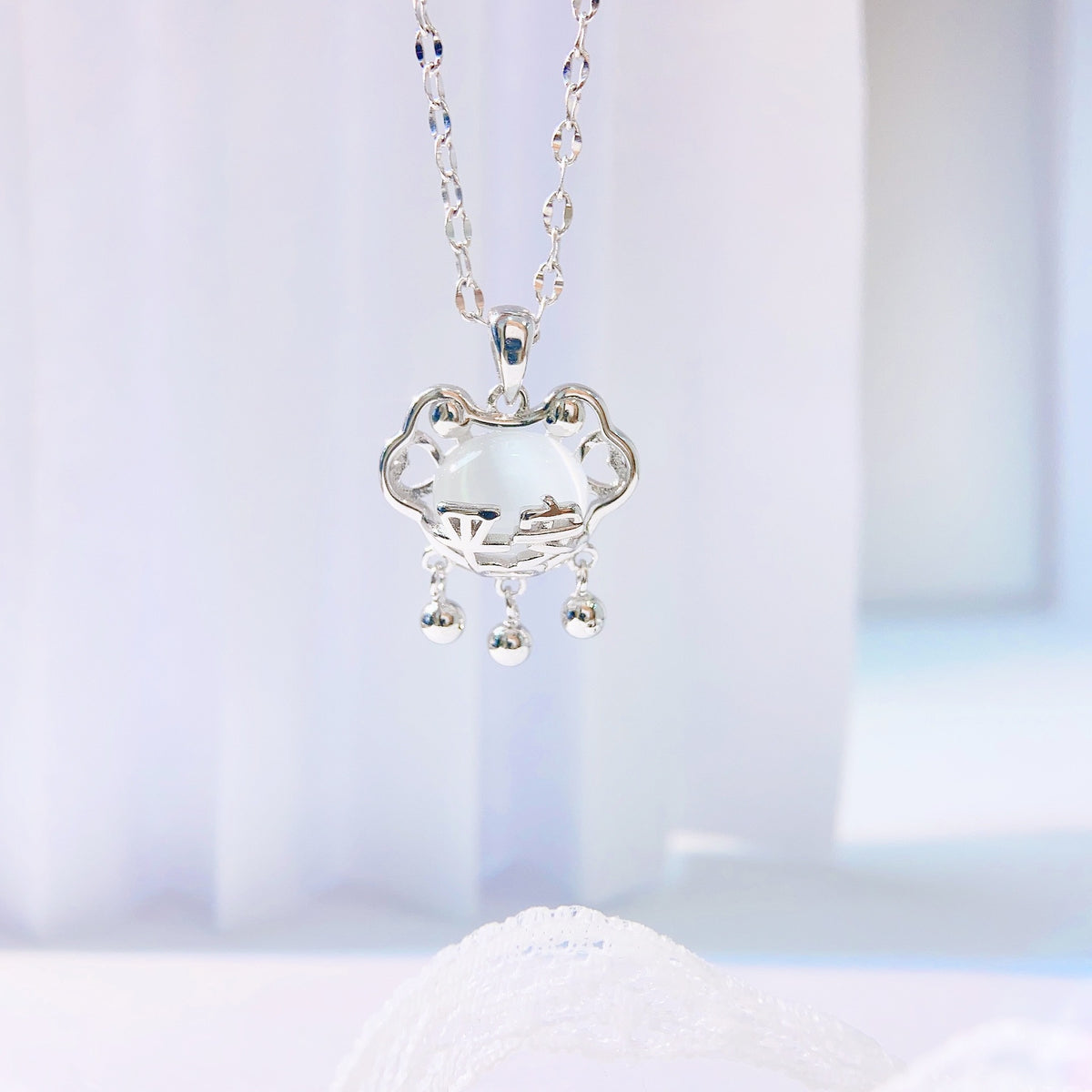 Ruyi Safety S925 Sterling Silver Pendant Necklace
