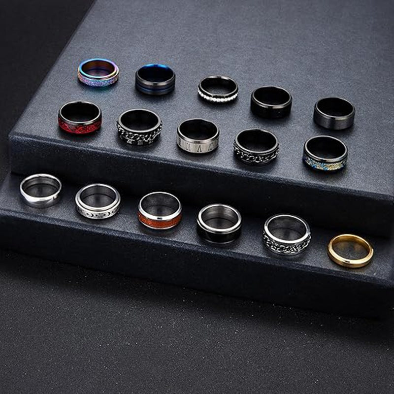 Planderful Titanium Steel Ring Unisex Jewelry With Protection Statement From Everyday Genie Collection