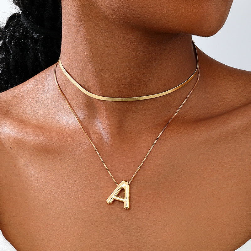 Planderful Vienna Verve Necklace – Fashionable Minimalist Double Layer Design