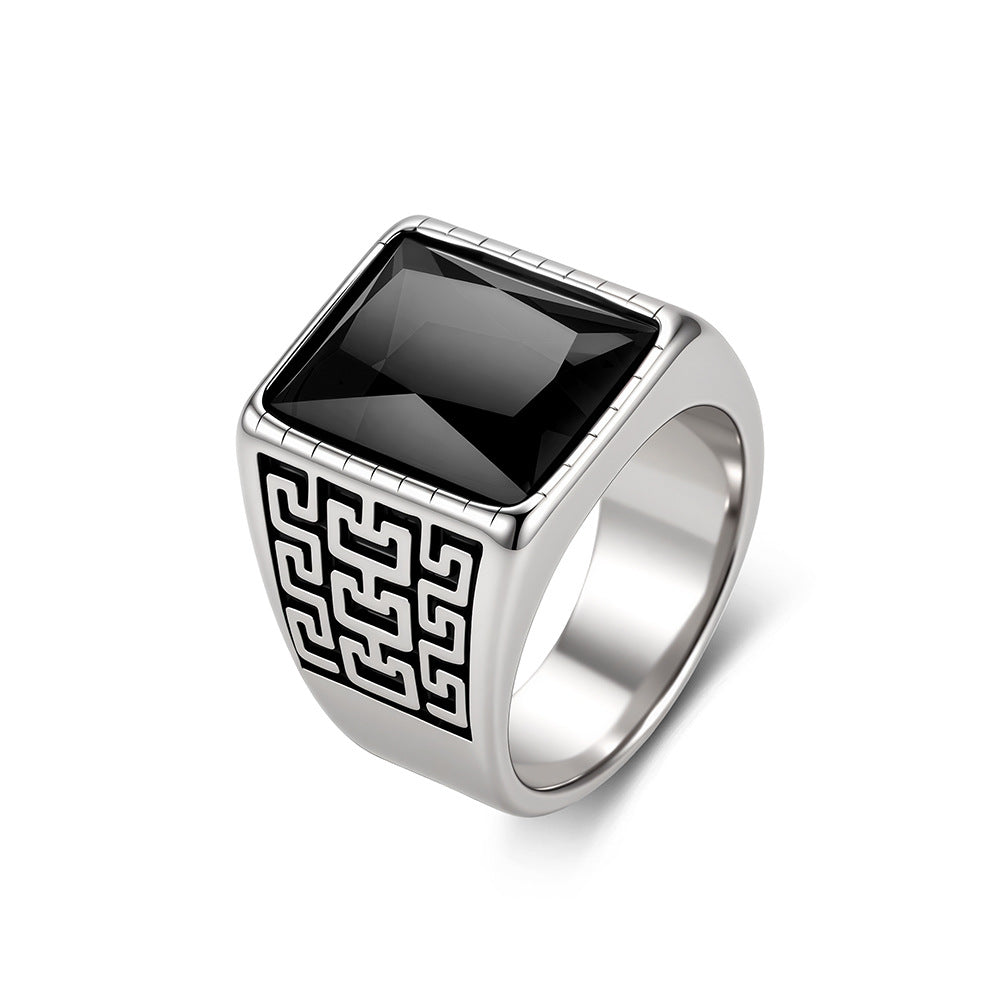 Classic Great Stainless Steel Men's Ring