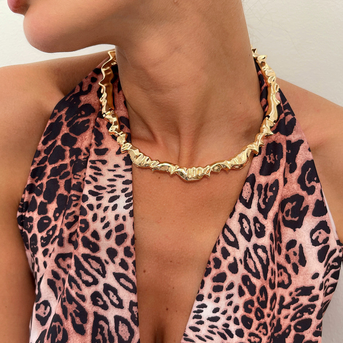 Planderful Vienna Verve Necklace – Unique Irregular Geometric Design