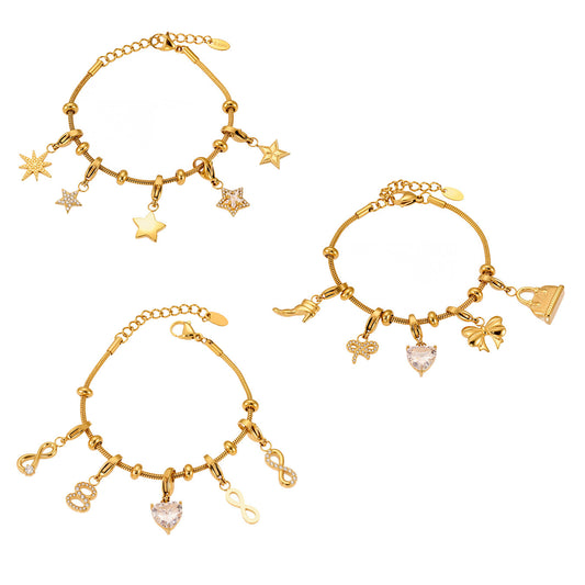 Planderful Everyday Genie Zircon Pendant Bracelet For Women