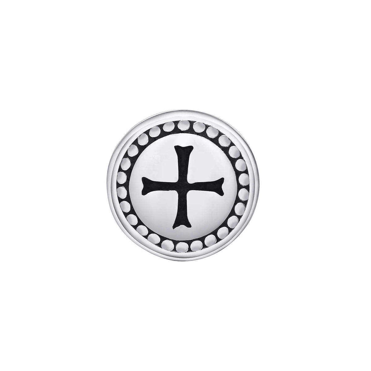 Cross Stainless Steel Earring — Single