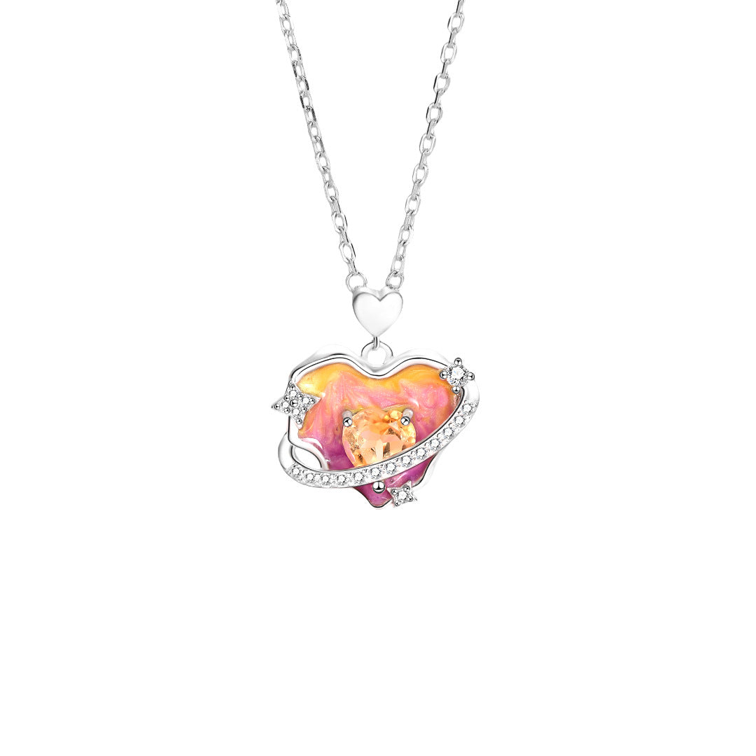 S925 Sterling Silver Heart Necklace