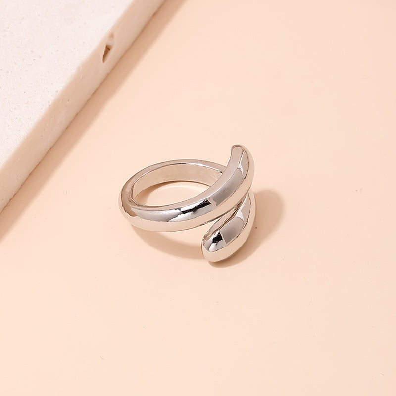 Heart Textured Metal Ring Set from Vienna Verve Collection