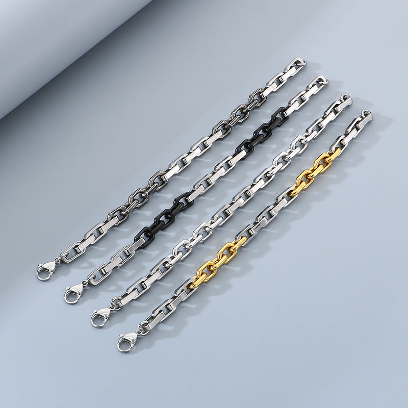 Planderful Personalized Men's Titanium Steel Bracelet