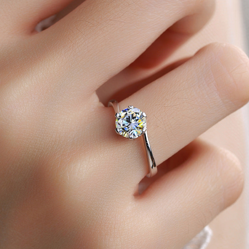 One-Carat D-Color Women's Ring