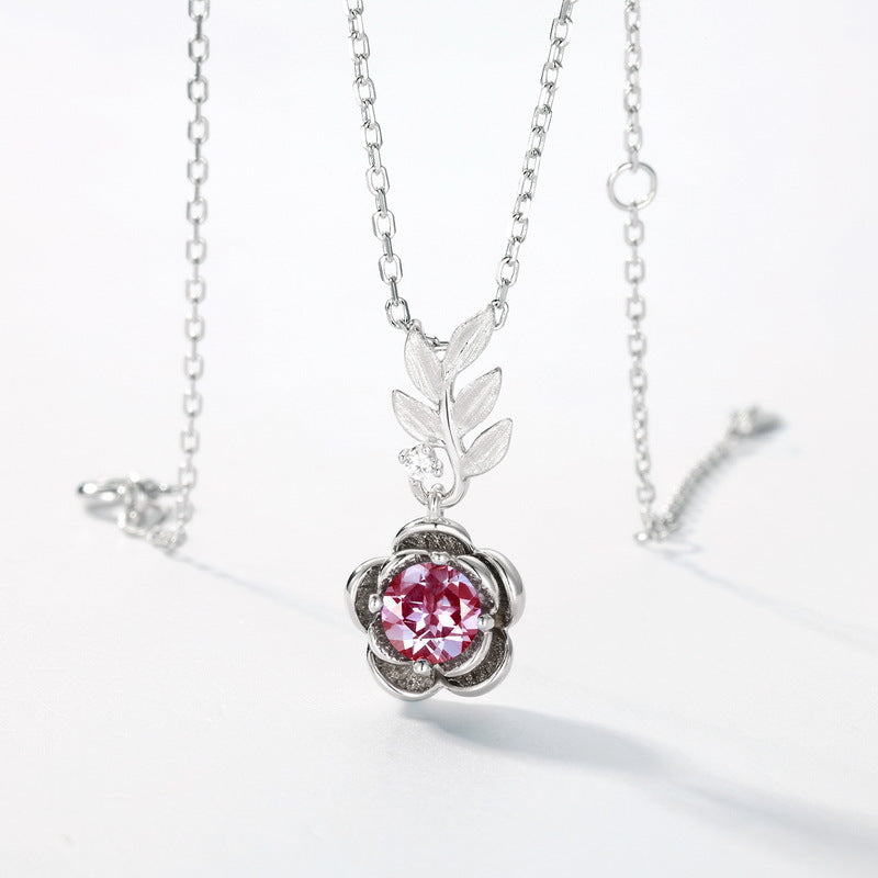 Planderful Jewelry Alexandrite Necklace in Sterling Silver